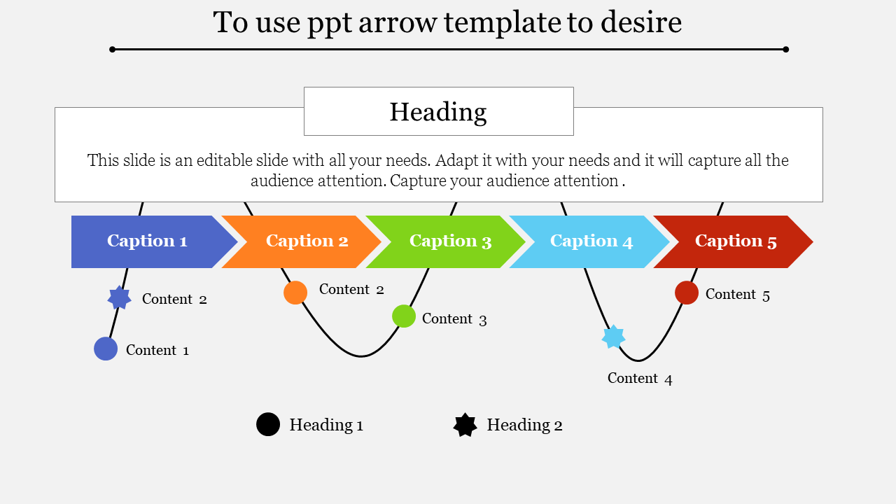 Attractive Arrow PPT Template and Google Slides Themes